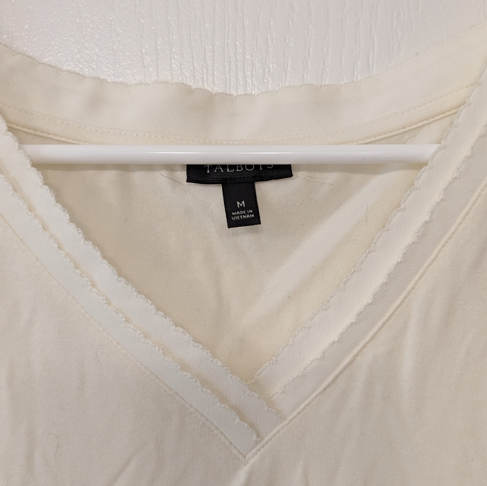 Talbots Ivory She'll Sz M - Picture 2 of 2